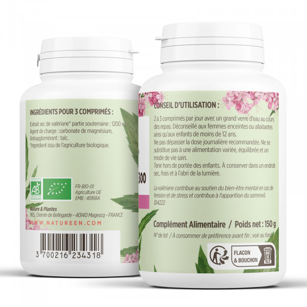 Valériane BIo racine - 300 comprimés à 400 mg