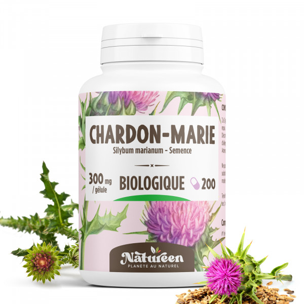 Chardon Marie Bio - 200 Gélules Végétales