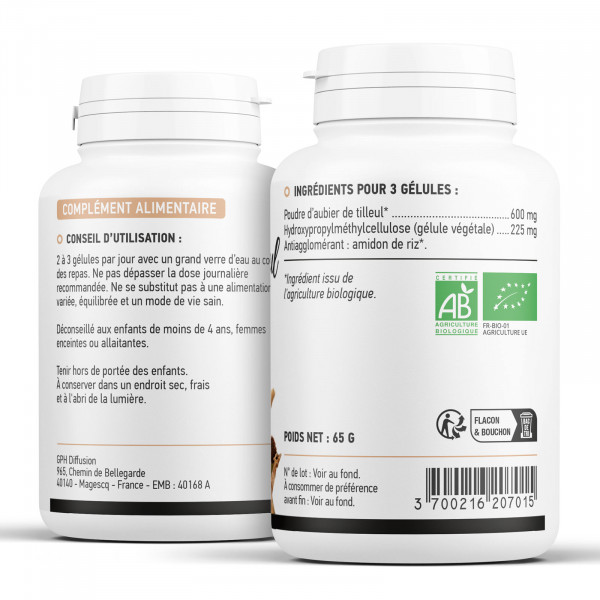 Aubier de Tilleul biologique 200 mg