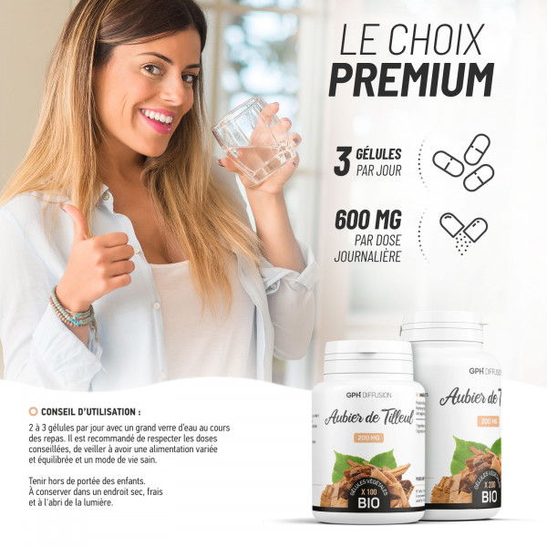 Aubier de Tilleul biologique 200 mg