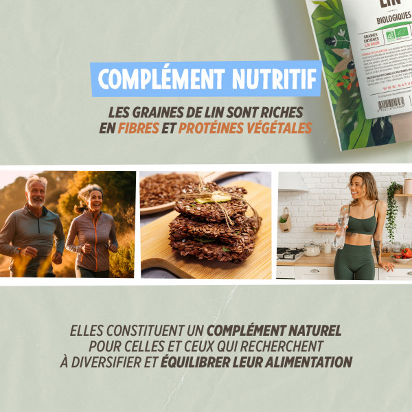 Graines de Lin Brun Bio 