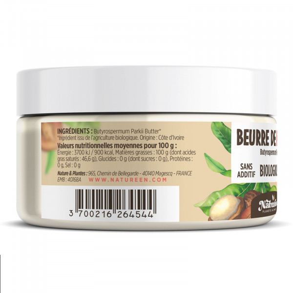 Beurre de Karité Biologique Alimentaire