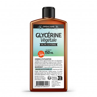 Glycérine Végétale - 1kg + 25% - 1Litre