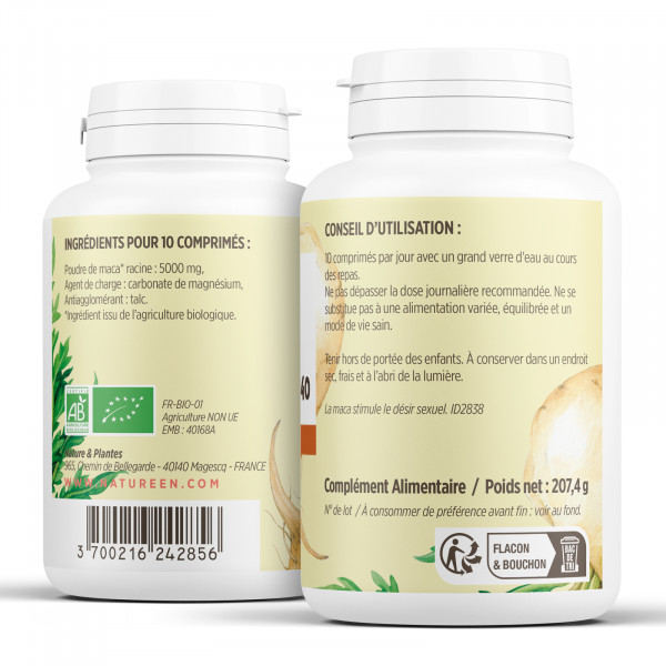 Maca - 500 mg - 340 comprimés