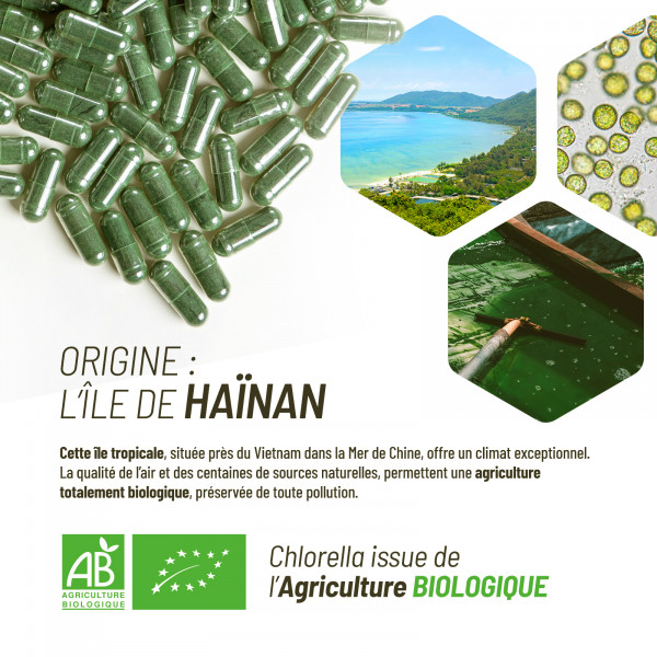 Chlorella Bio -180 gélules végétales