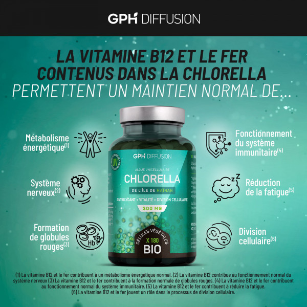 Chlorella Bio -180 gélules végétales