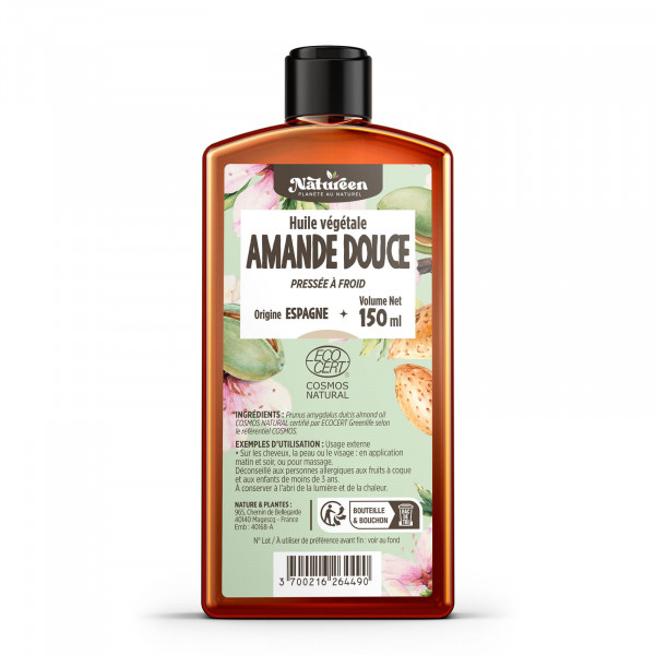 Huile végétale d'Amande Douce Cosmos Natural