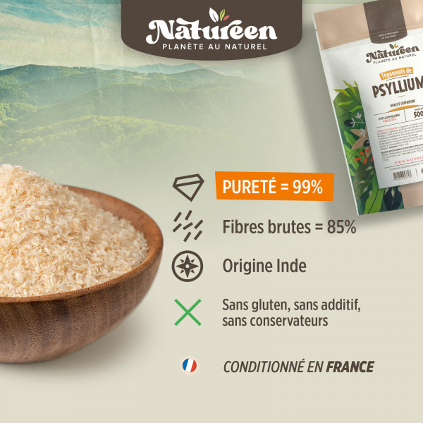 Psyllium Blond Téguments 500 g