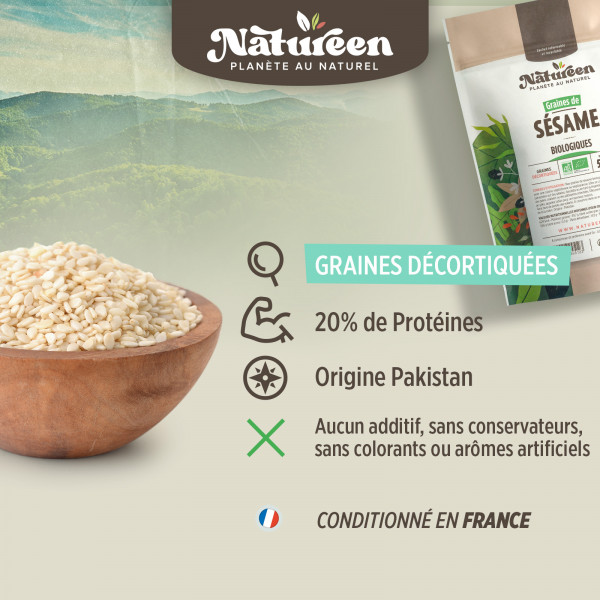 Graines de Sésame Bio - 500g