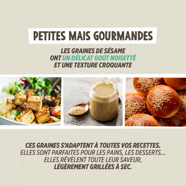 Graines de Sésame Bio - 500g