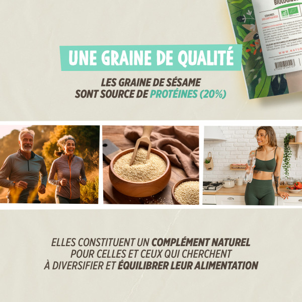 Graines de Sésame Bio - 500g
