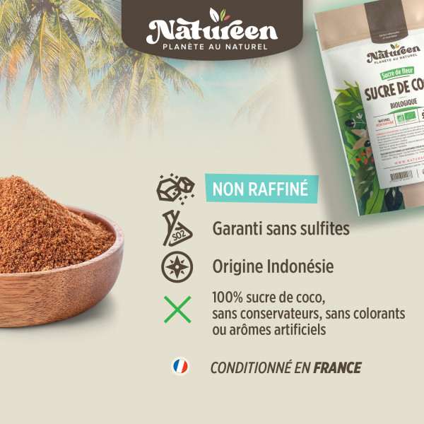 Sucre de Noix de Coco Bio - 250g 