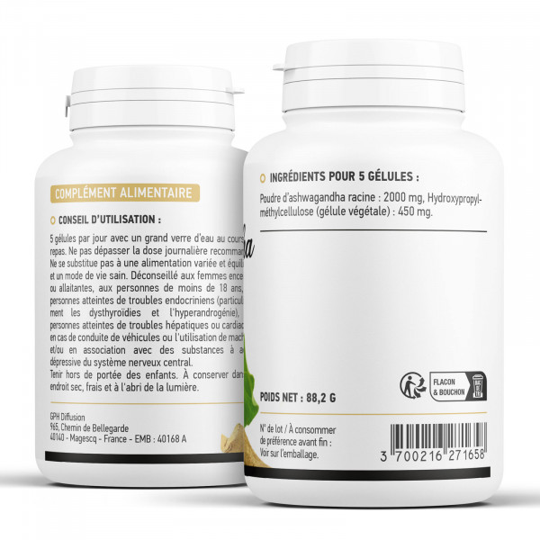 Ashwagandha racine 400 mg