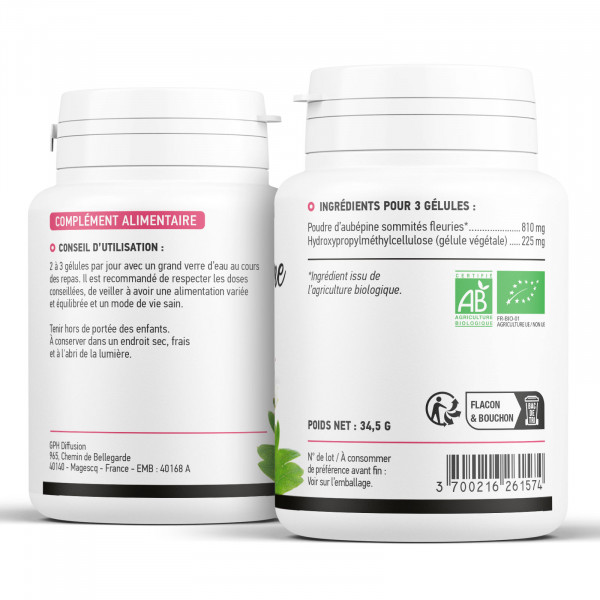 Aubépine biologique 270 mg