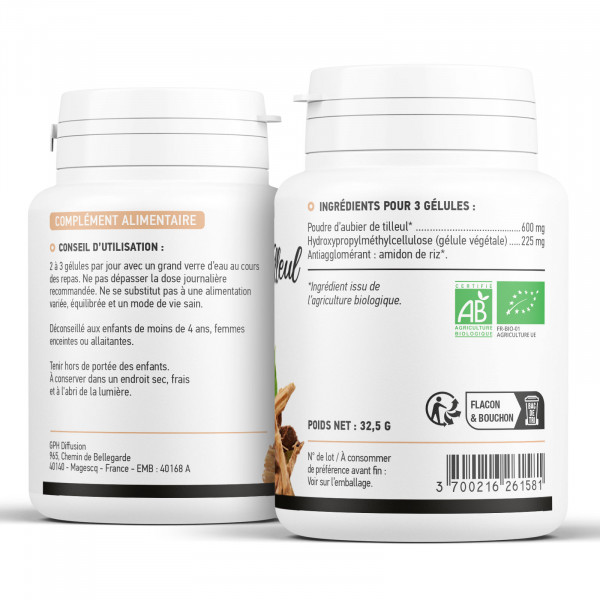 Aubier de Tilleul biologique 200 mg