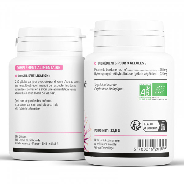 Bardane racine biologique 250 mg