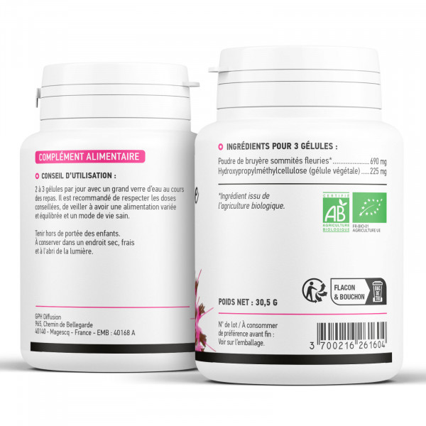 Bruyère Bio 230 mg - 200 gélules végétales