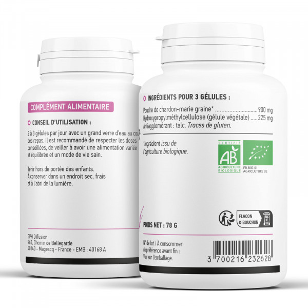 Chardon Marie biologique 300 mg