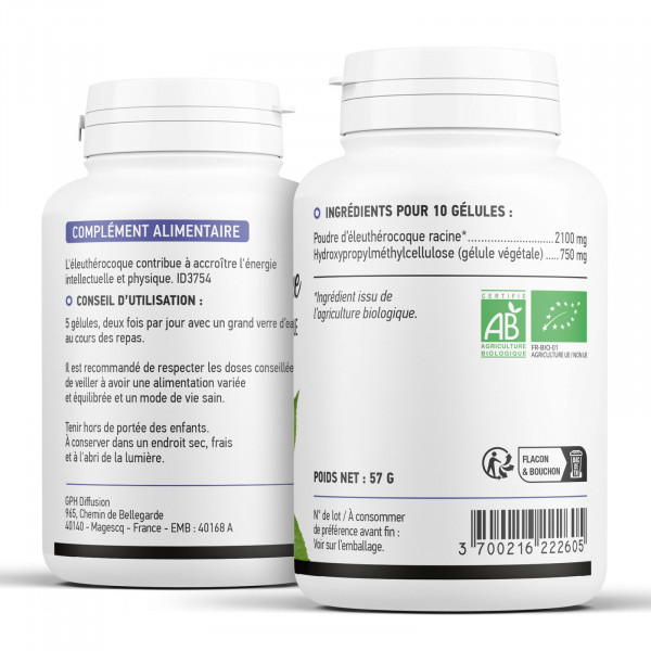 Eleutherocoque Bio 210mg 200 gelules vegetales