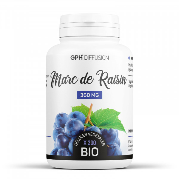 Marc de Raisin Bio - 360mg - Gélules végétales