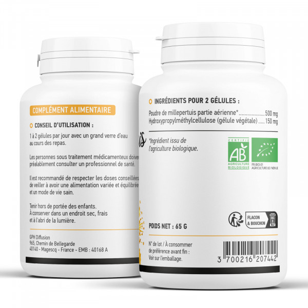 Millepertuis biologique 250 mg