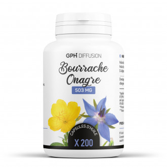 Bourrache - Onagre Ecocert - 200 capsules