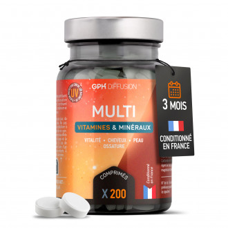 MultiVitamines et Minéraux - 200 comprimés