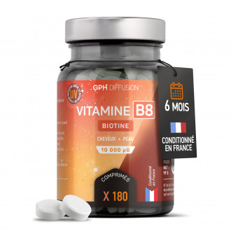 Vitamine B8 Biotine 10 000 µg 365 comprimés