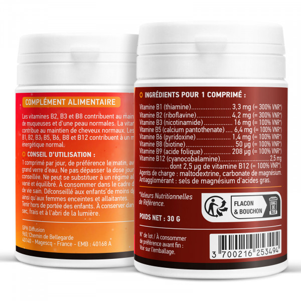 Vitamine B Complexe - 200 comprimés