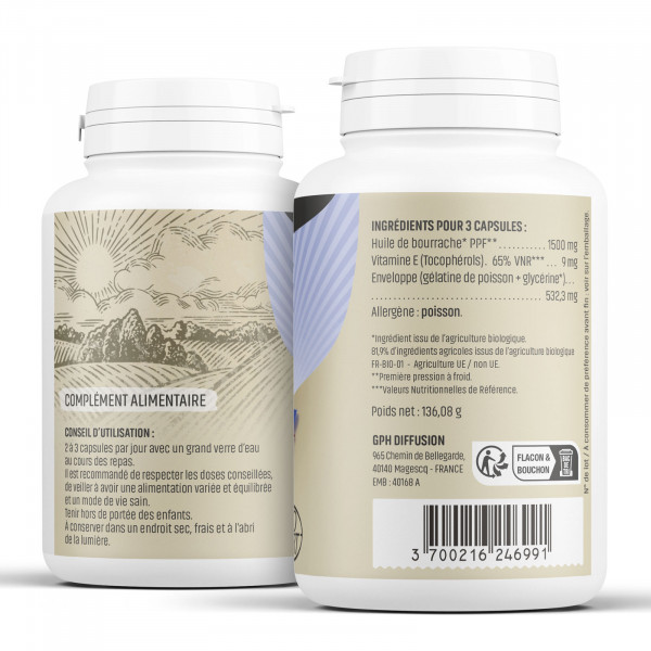 Bourrache Ecocert - 503 mg - 200 capsules