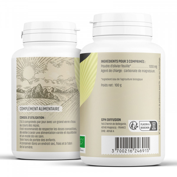 Olivier Bio - 400 mg - 200 comprimés - H&P