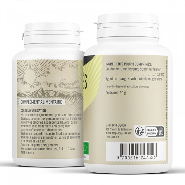 Reine-des-prés Bio - 400 mg - 200 comprimés - H&P