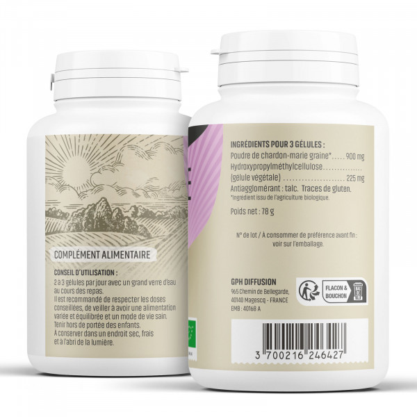 Chardon-Marie Bio - 300 mg - Gélules végétales