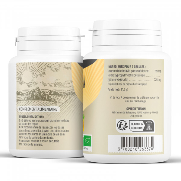 Escholtzia Bio - 240 mg - Gélules végétales