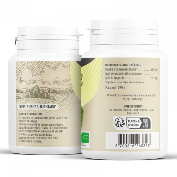 Hamamélis Bio - 220 mg - Gélules végétales