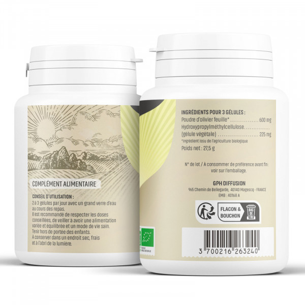 Olivier Bio - 200 mg - Gélules végétales