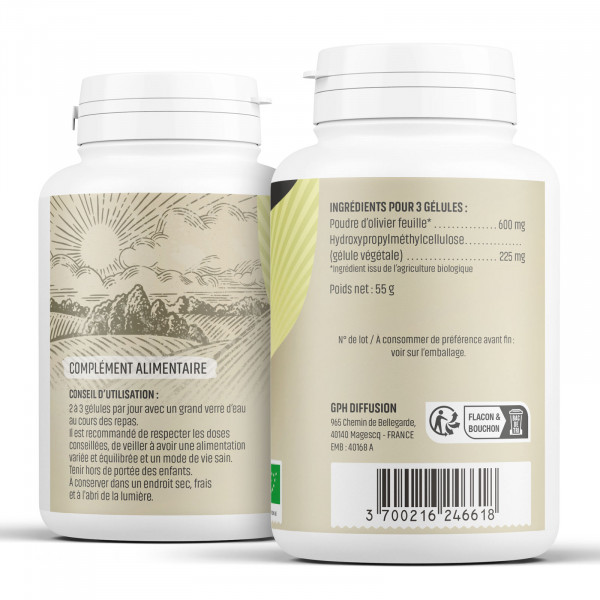Olivier Bio - 200 mg - Gélules végétales