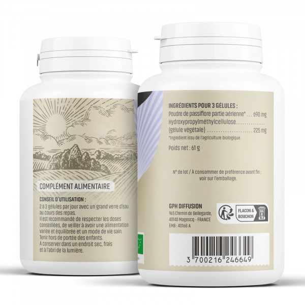 Passiflore Bio - 230 mg - Gélules végétales