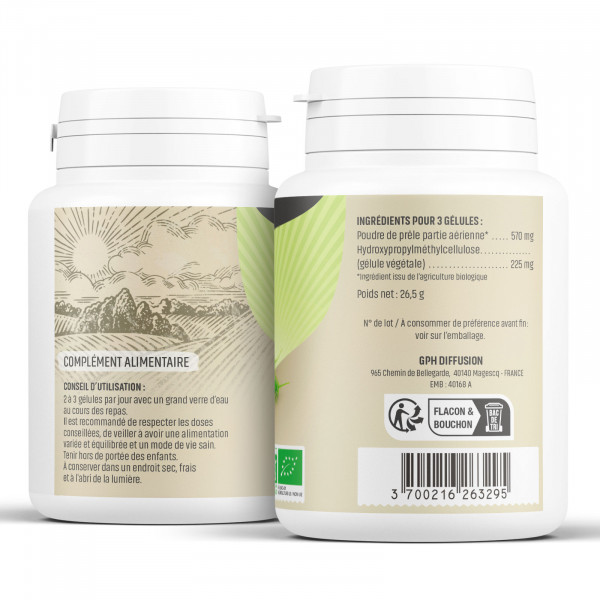 Prêle Bio - 190 mg - Gélules végétales