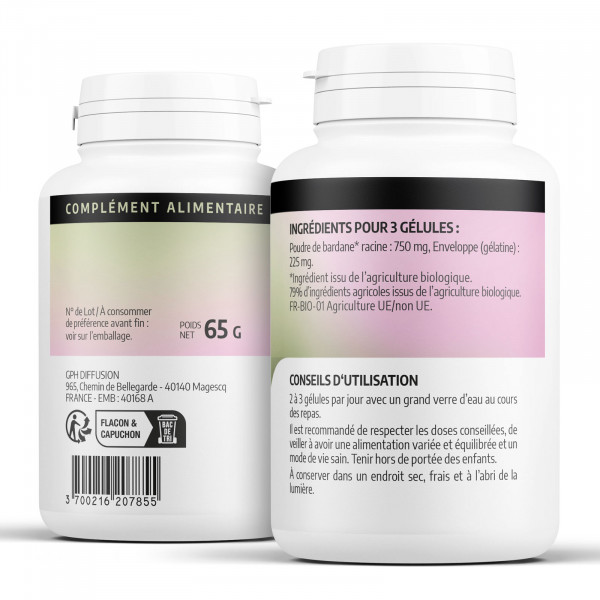 Bardane Ecocert 250 mg - gélules
