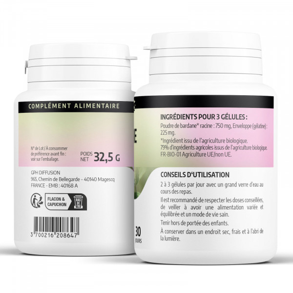 Bardane Ecocert 250 mg - gélules