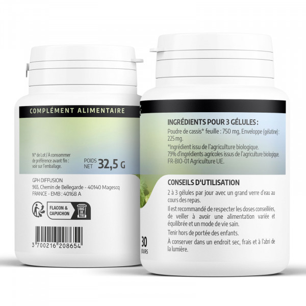 Cassis Ecocert - Gélules