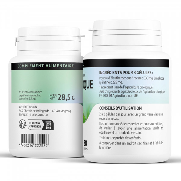 Eleuthérocoque Bio 210 mg - 200 gélules