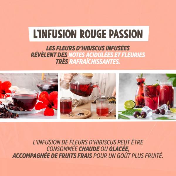 Fleurs d'Hibiscus Bio - 200 g - Karkadé