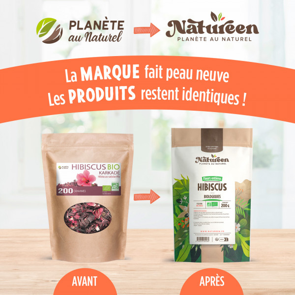 Fleurs d'Hibiscus Bio - 200 g - Karkadé