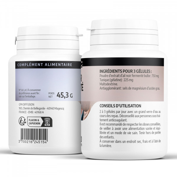 Ail Noir Fermenté - 250mg - 200 gélules