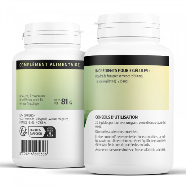 Fenugrec 330mg - 200 gélules