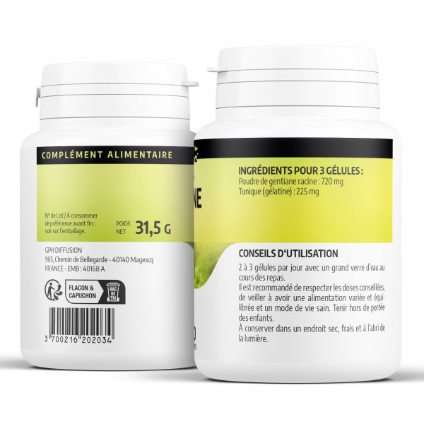 Gentiane 240 mg - Gélules