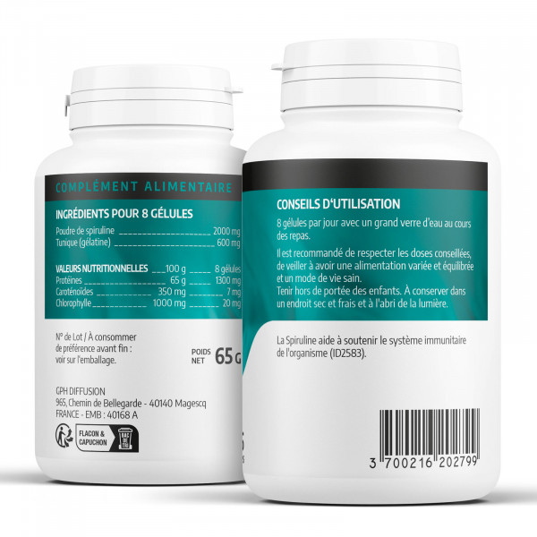 Spiruline - 200 gélules