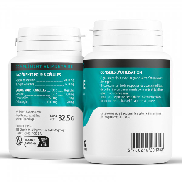 Spiruline - 200 gélules